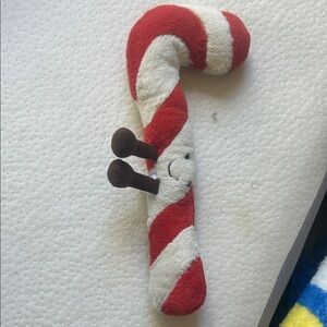 Jellycat Amusable Red and White Candy Cane Plush Toy